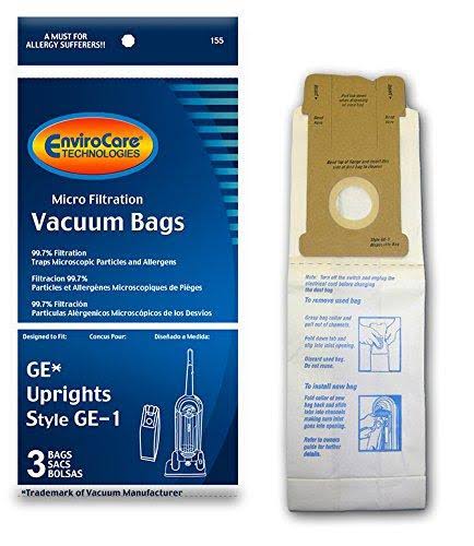 Envirocare Technologies Micro Filtration Vacuum Bags