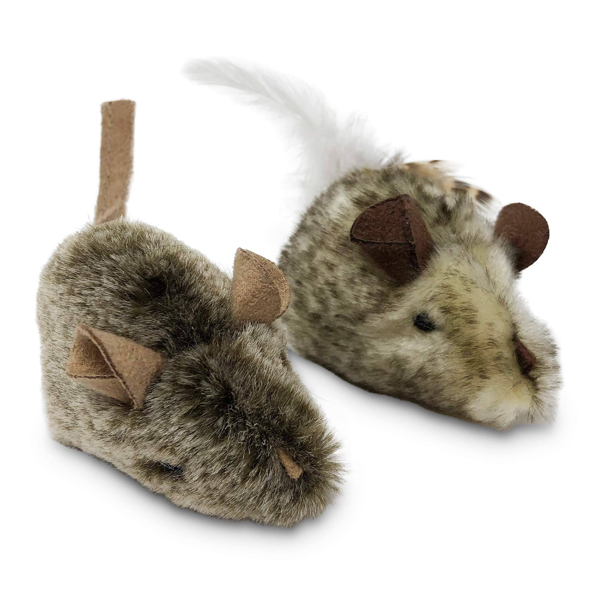 Our Pets Play n Squeak Twice the Mice Cat Toy - 2pcs