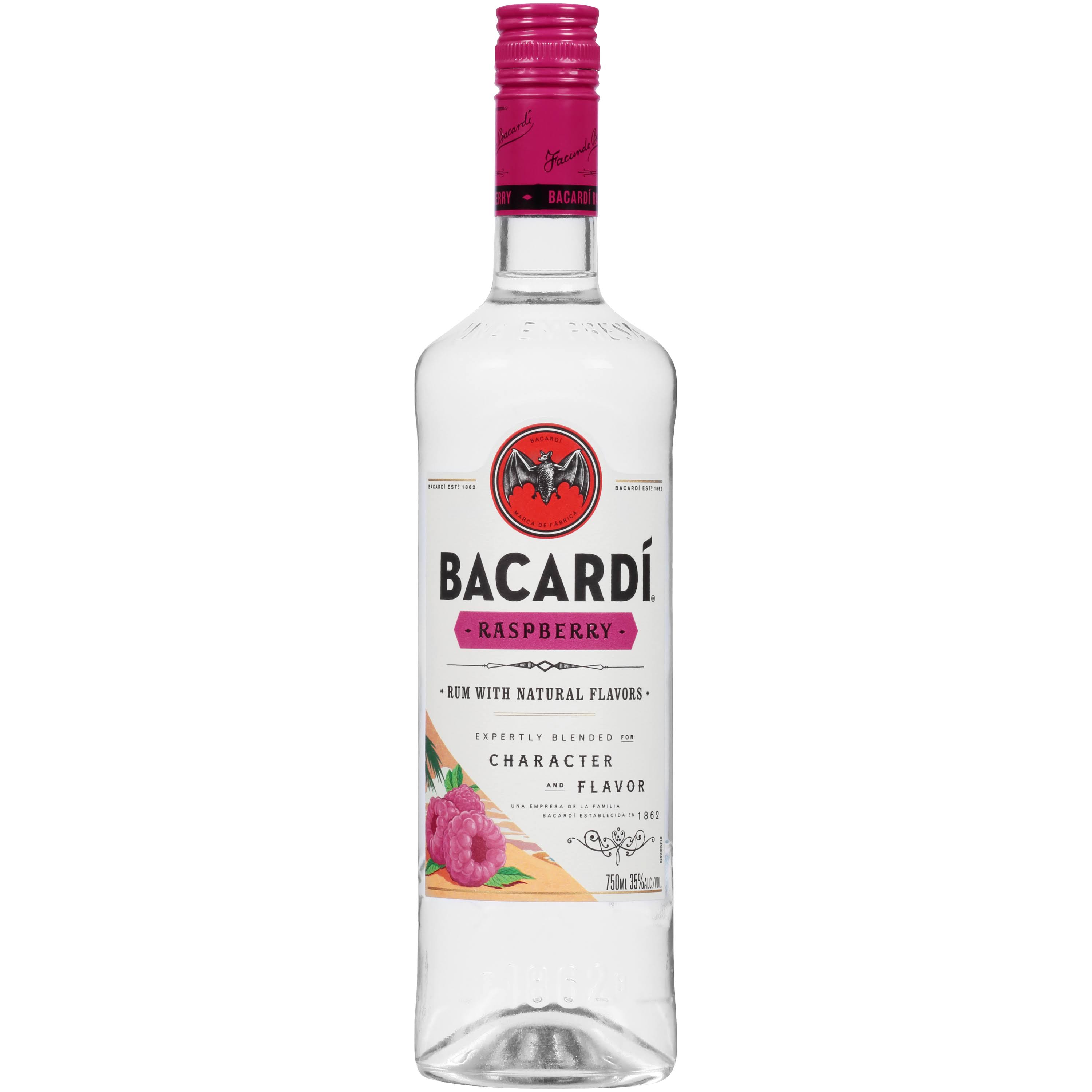 Bacardi Rum, Raspberry - 750 ml