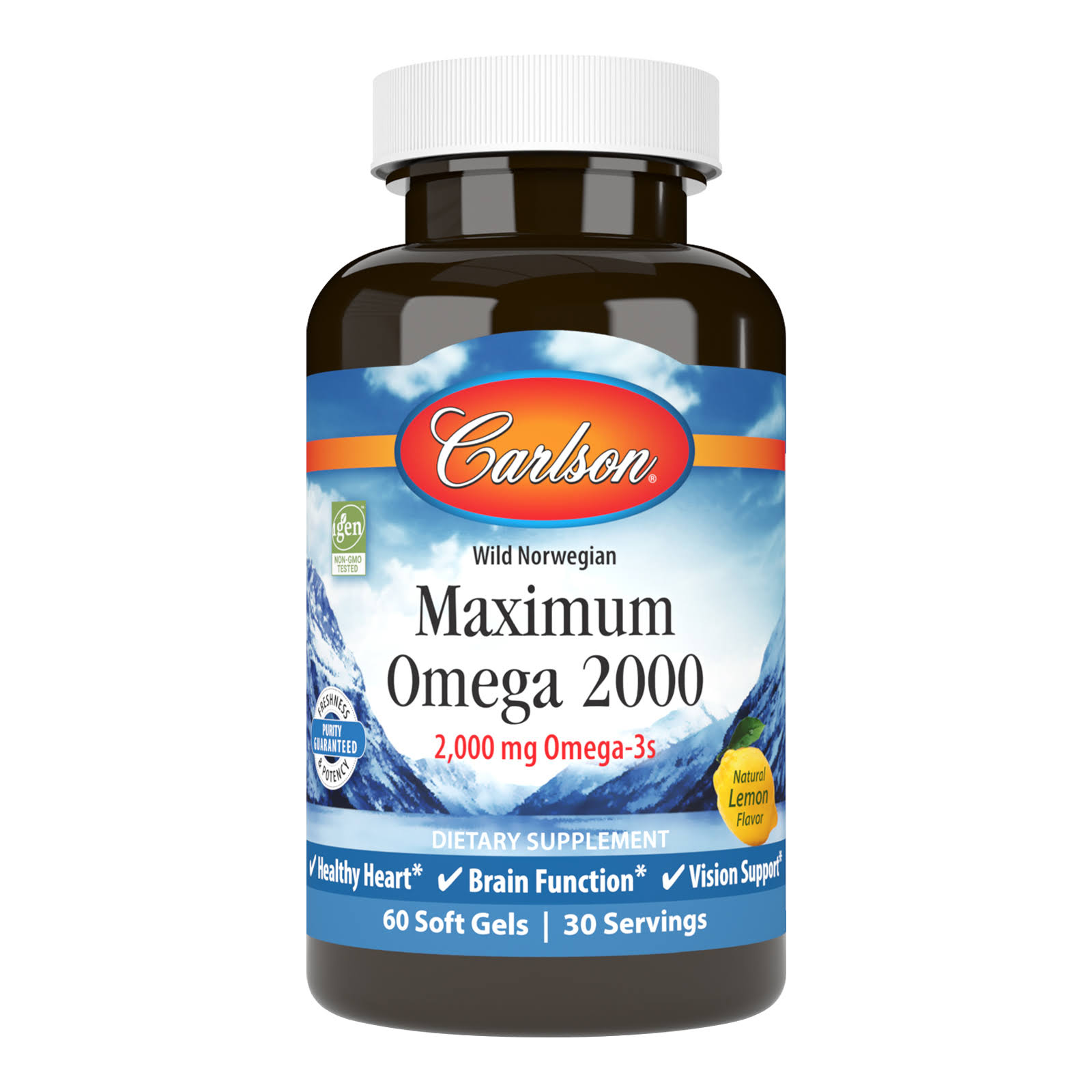 Carlson Labs Maximum Omega 2000 - 60 Soft Gels