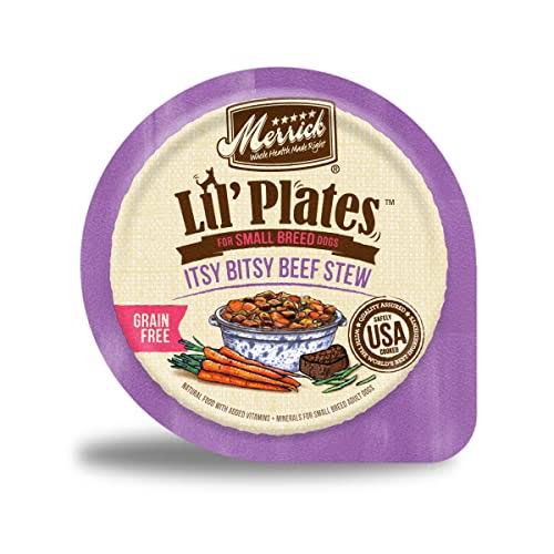 Merrick Lil' Plates Grain Free Small Breed Wet Dog Food - Itsy Bitsy Beef Stew, 3.5oz
