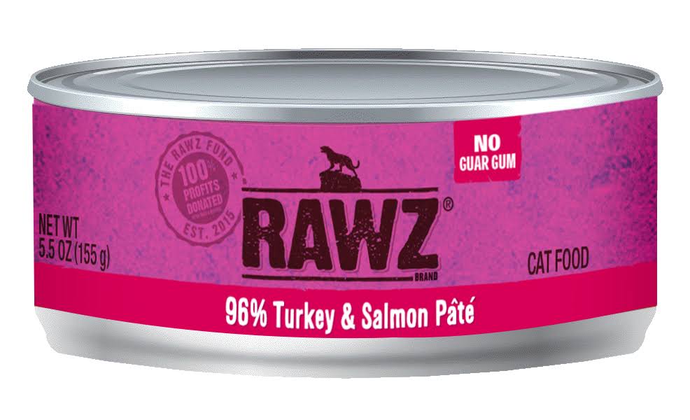 RAWZ Cat 96% Turkey & Salmon Pate, 5.5-oz