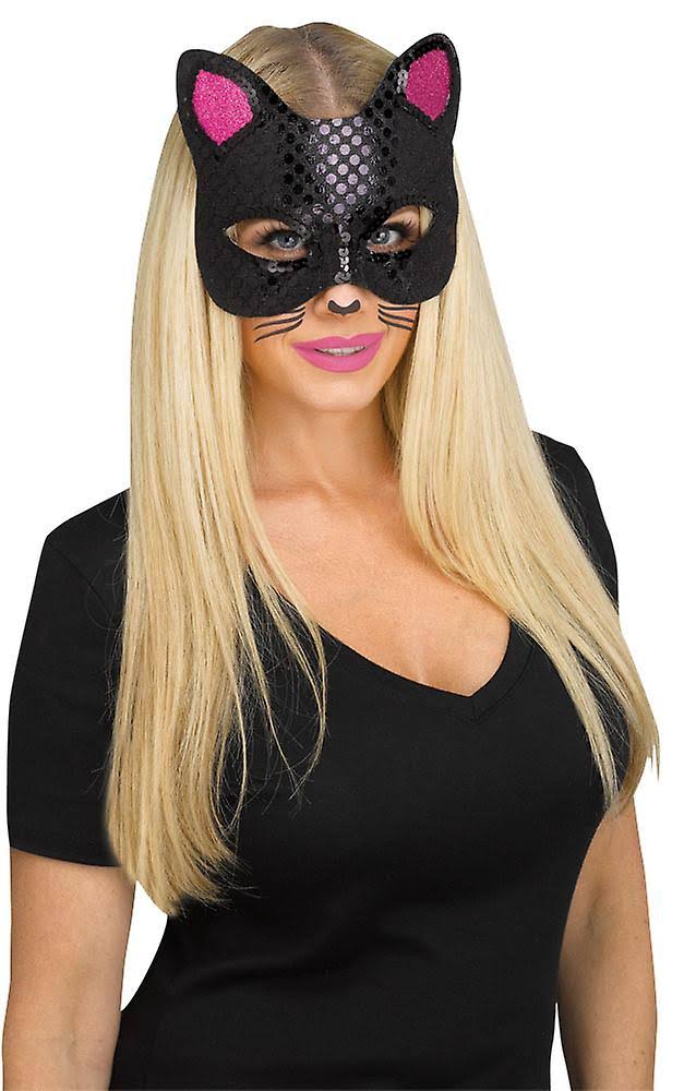 Fun World Cat Masks With Tattoos Black Cat