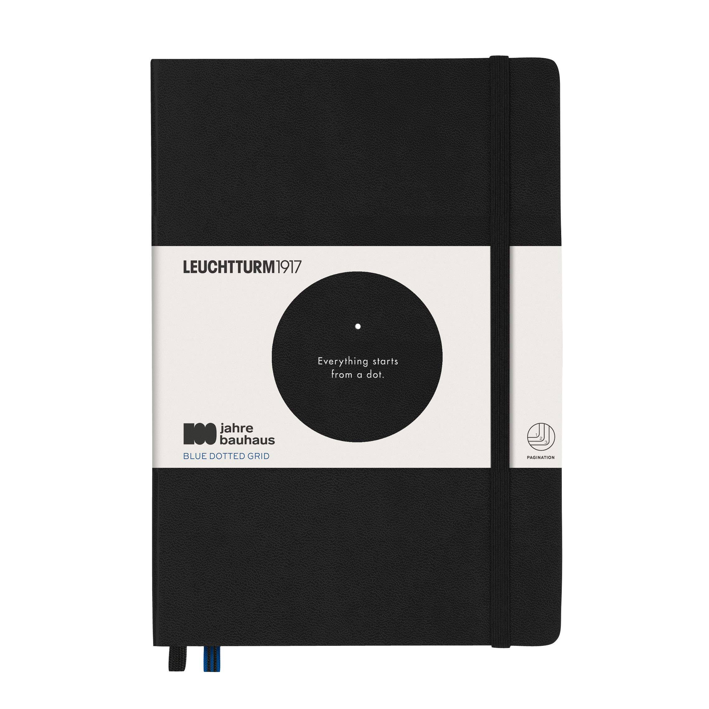LEUCHTTURM1917 Bauhaus Edition Hardcover Notebook Medium Black Dotted
