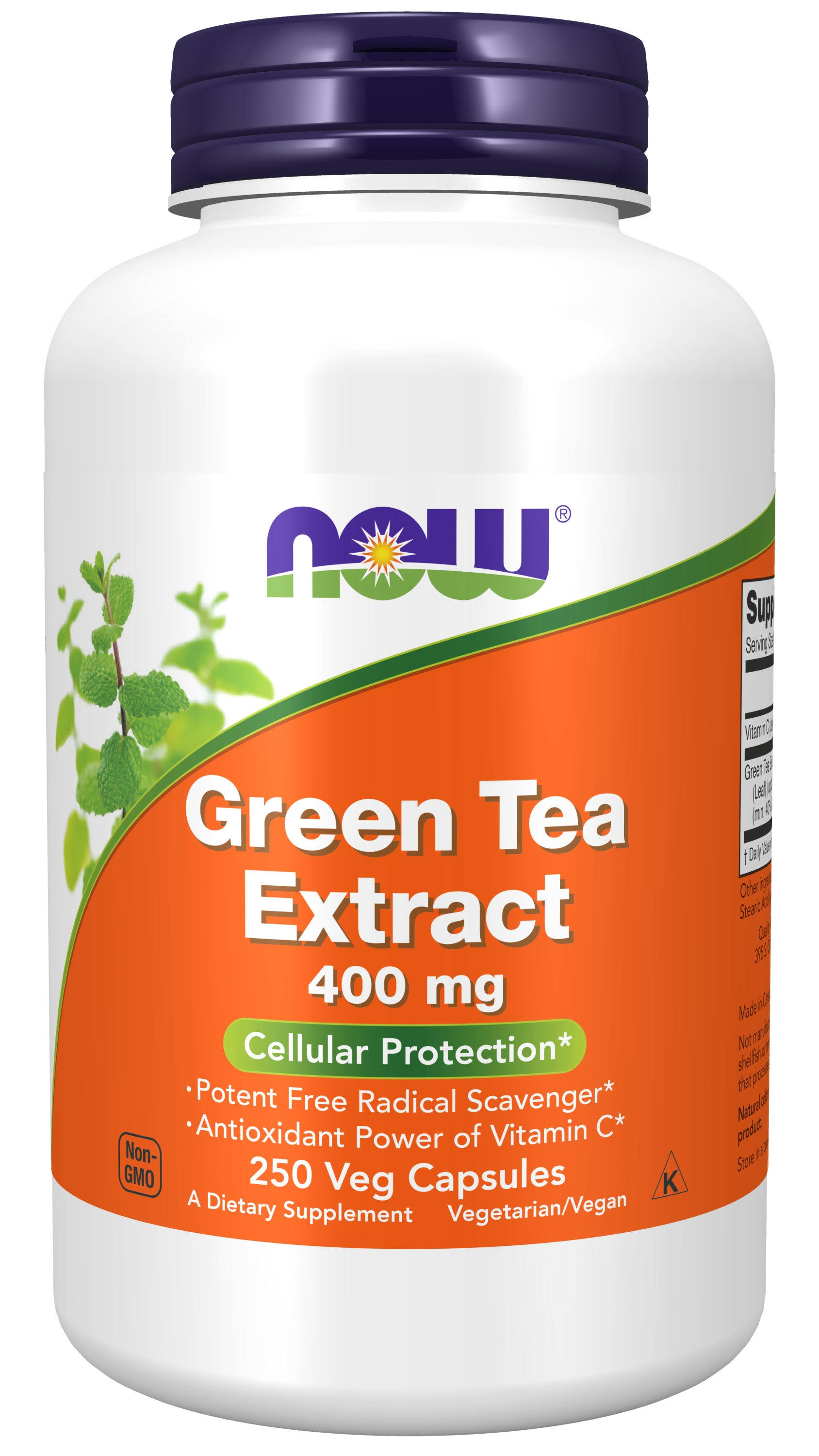 Now Foods Green Tea Extract Supplement - 250 Capsules