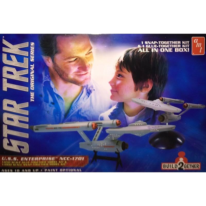 AMT Star Trek USS Enterprise Build2gether 2 in 1 Plastic Model Kit