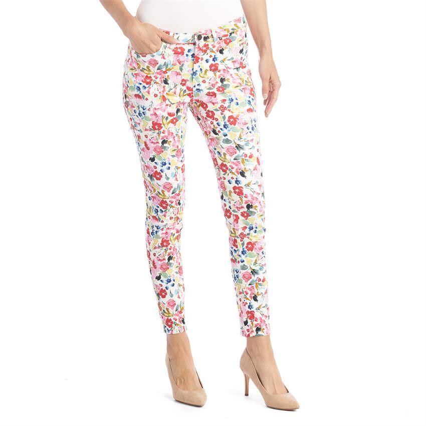 Coco + Carmen Poppy Printed Pants, Bright Floral, L/XL