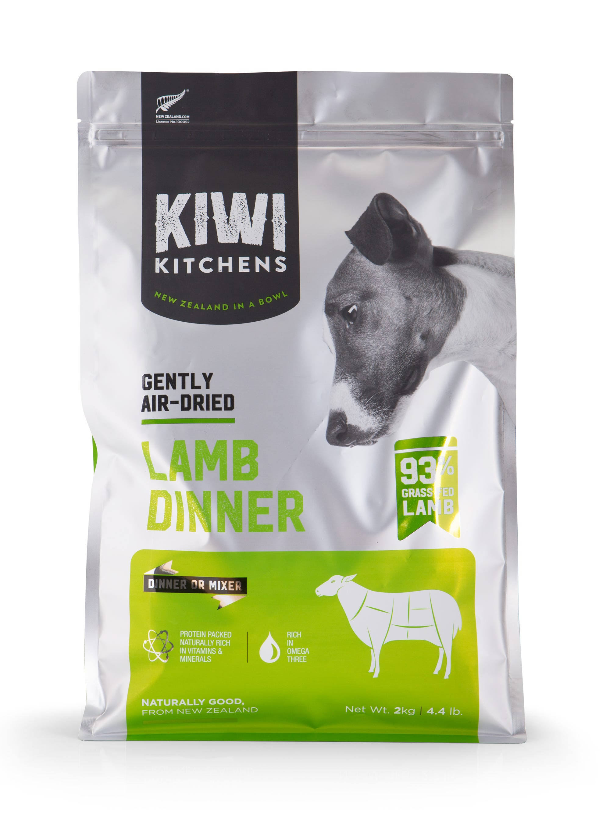 Kiwi Kitchens Lamb Air Dried Dog Food 2kg