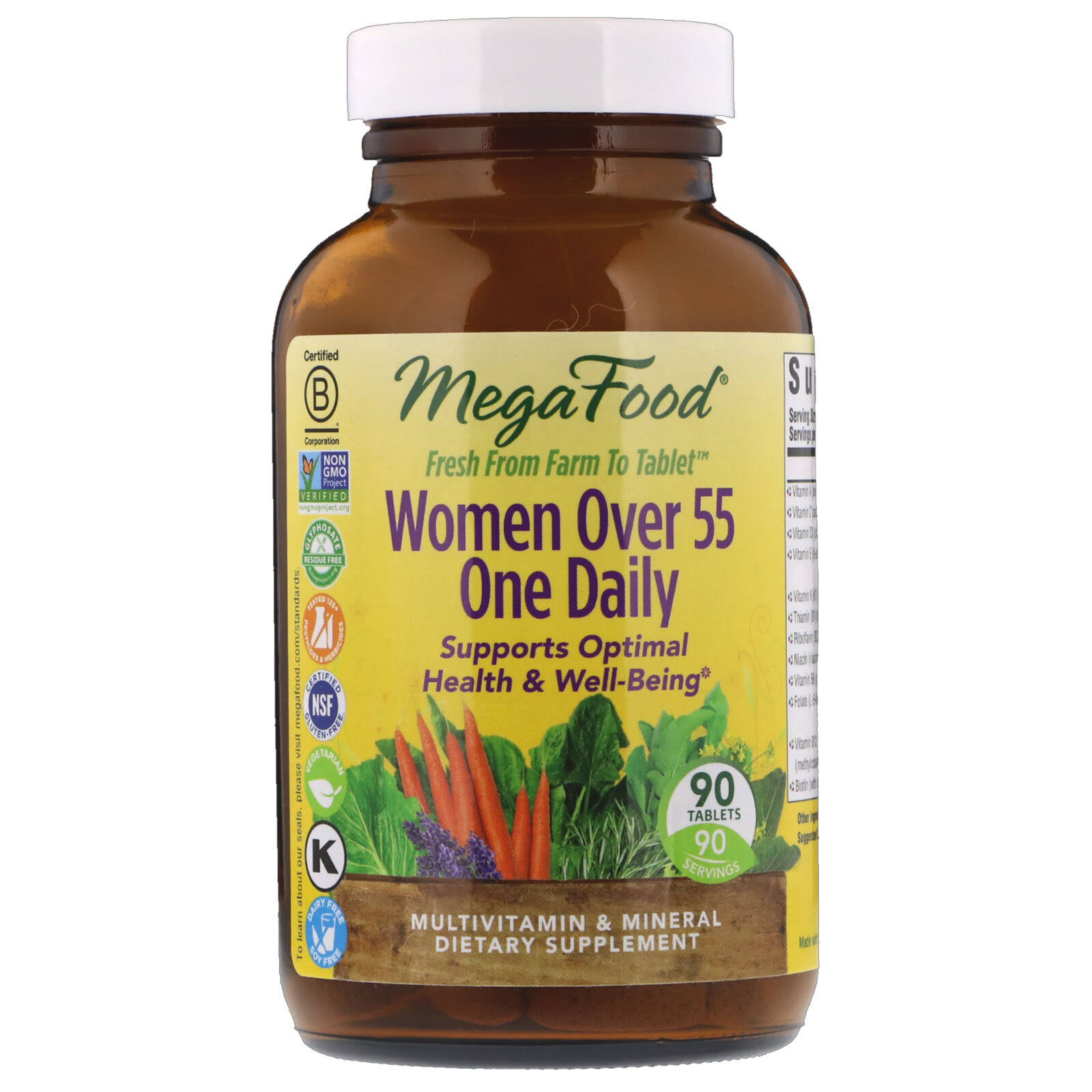 MegaFood Women Over 55 One Daily 90 Tablets