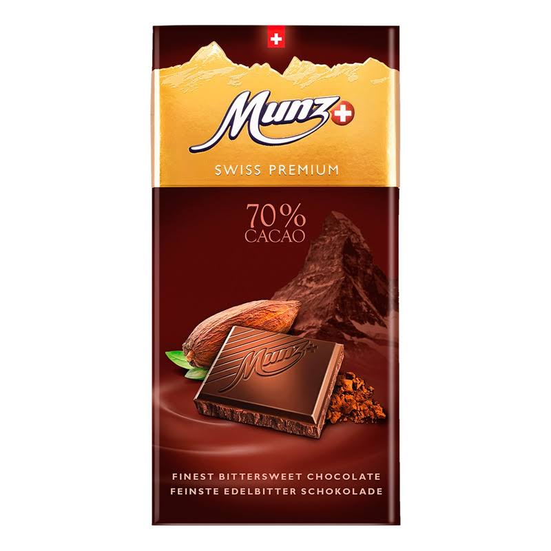 Munz Swiss Chocolate Bar - Dark Chocolate