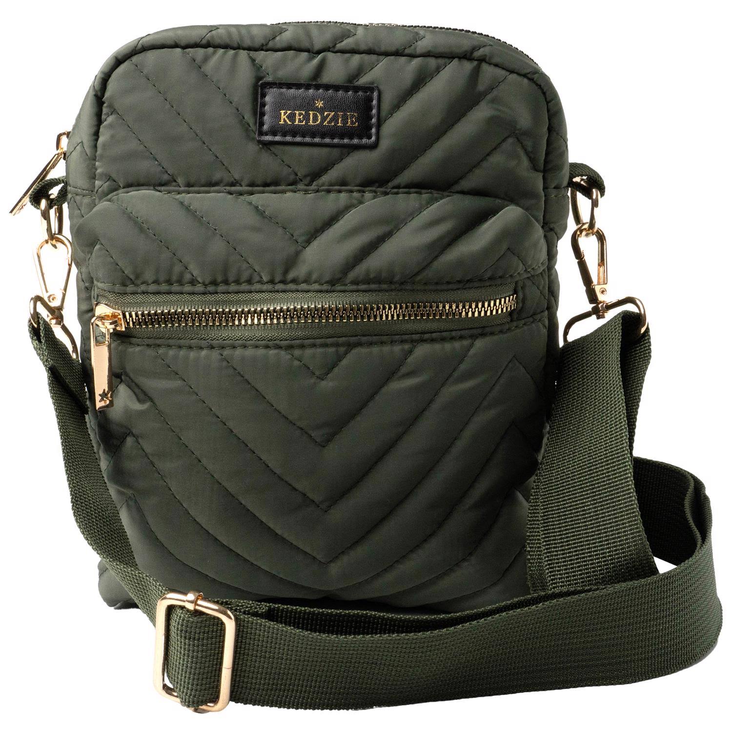 Kedzie Cloud 9 Quilted Crossbody Olive