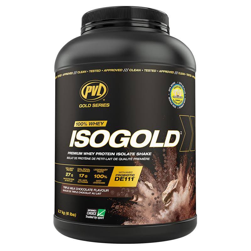 PVL ISO Gold Whey Isolate - Exclusive Size, 6lb, Chocolate