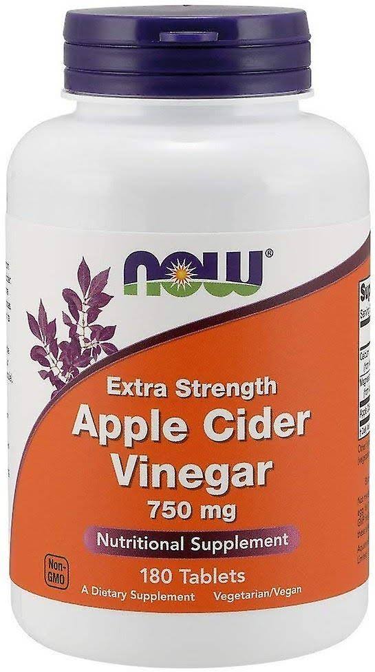 Now Foods Apple Cider Vinegar 750 mg Tablets - 180 Tablets