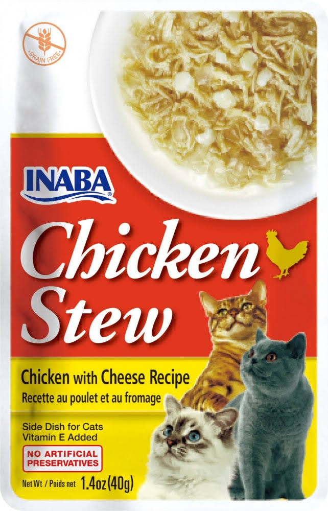 Inaba Chicken Stew Chicken with Cheese Recipe Side Dish for Cats (1.4oz)