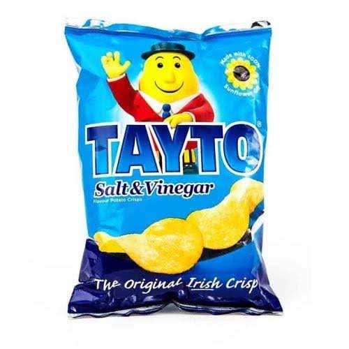 Tayto Salt & Vinegar Flavour Potato Crisps (16x37g)