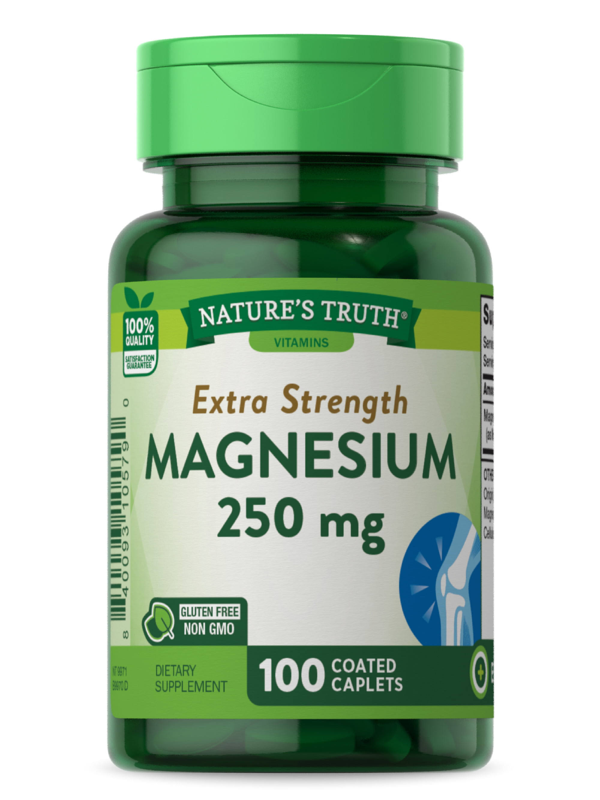 Natures Truth Magnesium Dietary Supplement - 250mg, 100ct