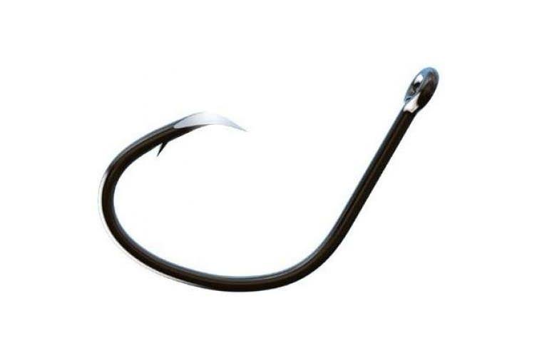 Eagle Claw Trokar Lancet Offset Circle Hook - Black Chrome, 12pk, Size 3/0