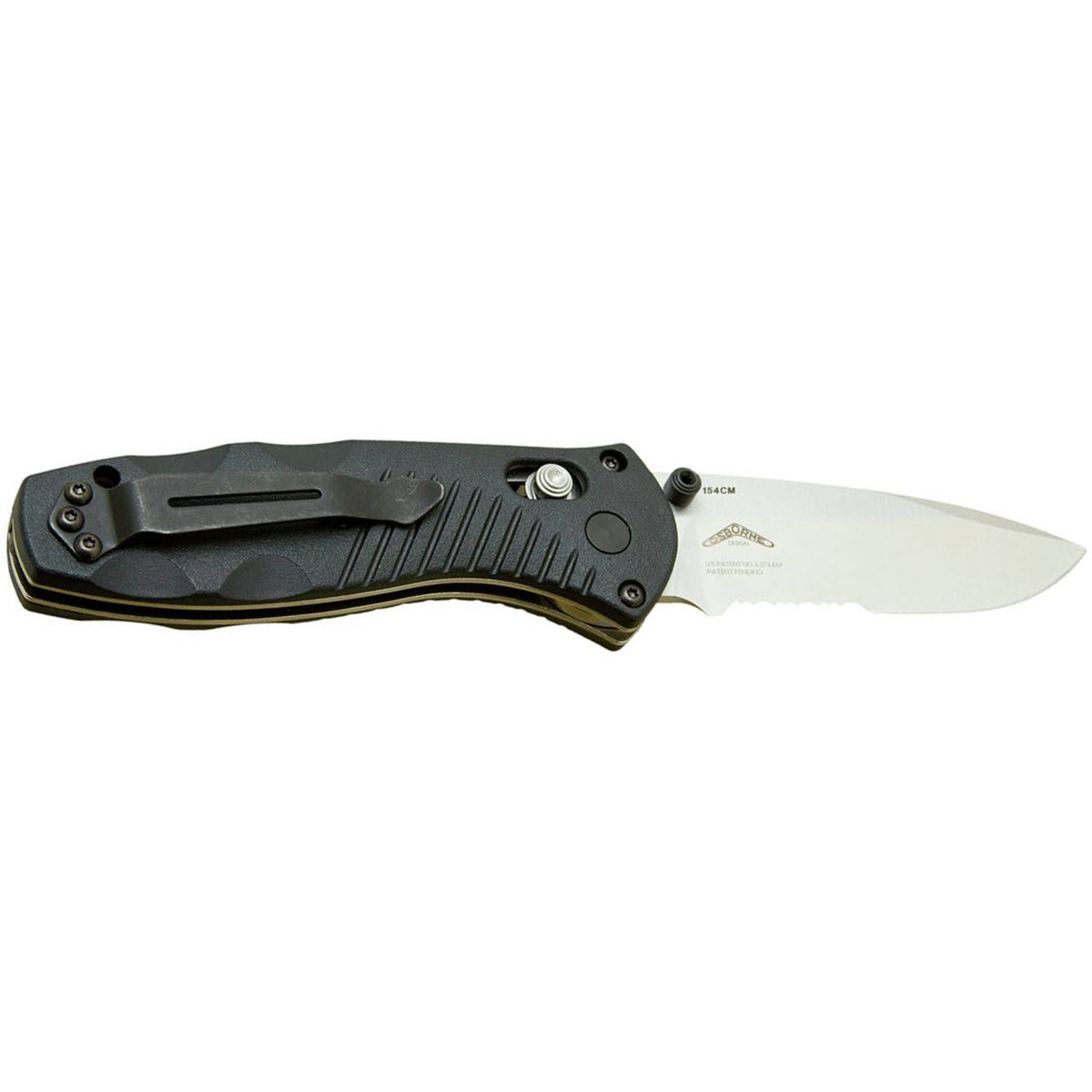 Benchmade 585S Mini-barrage Folding Knife - Black, 4"