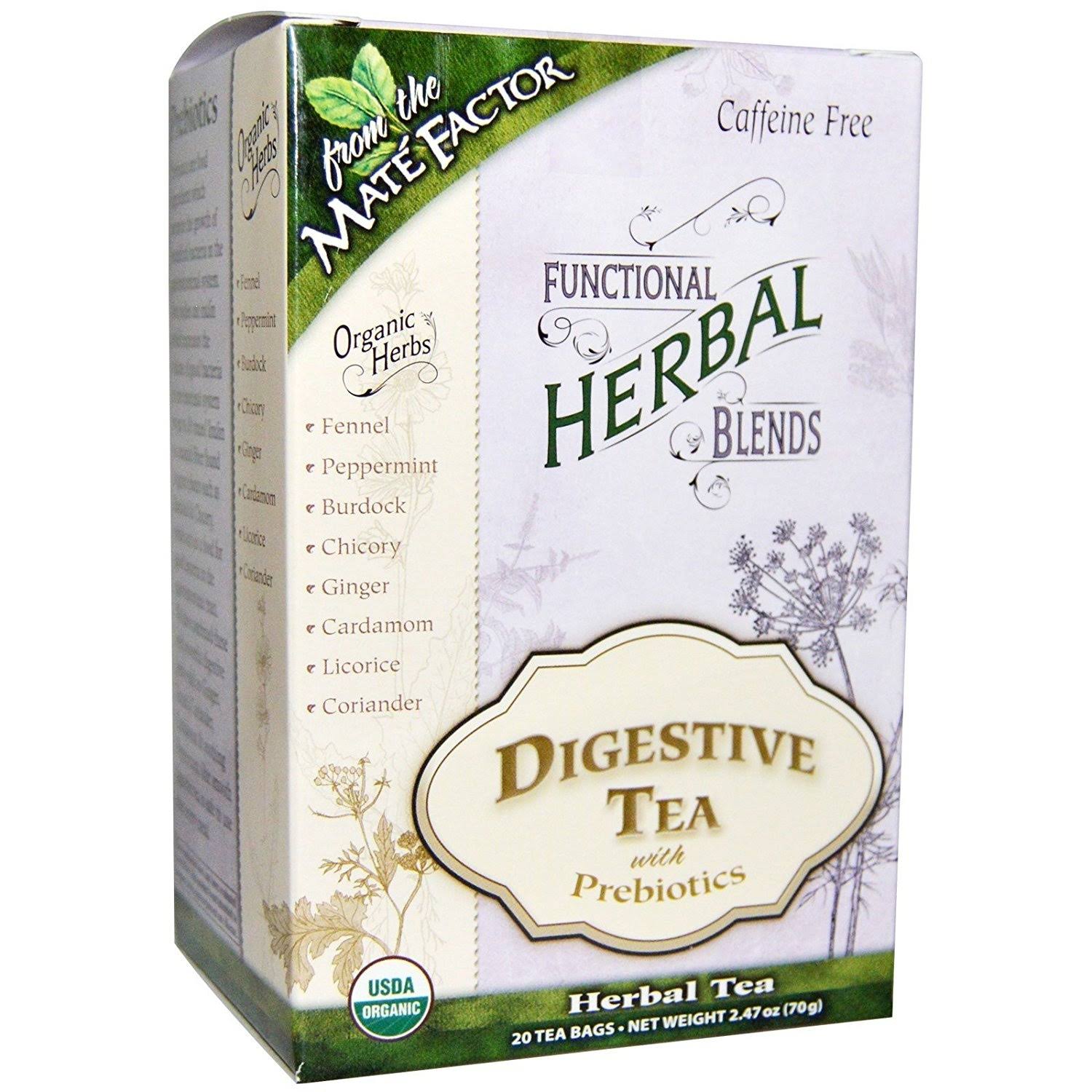 Mate Factor Functional Herbal Blends Digestive Tea