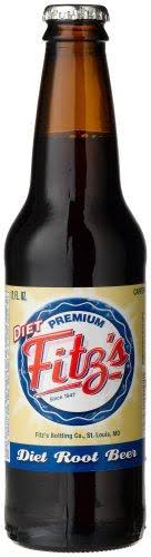 Fitz's Diet Root Beer of St. LOUIS, Missouri Missour-ahhh! , 12-Ounc