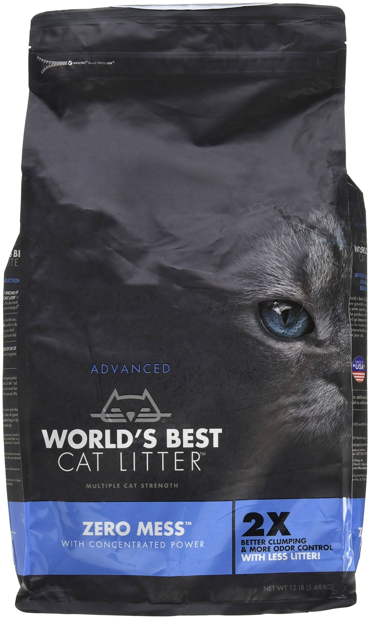 World's Best Cat Litter Advanced Zero Mess Cat Litter, 12 LB