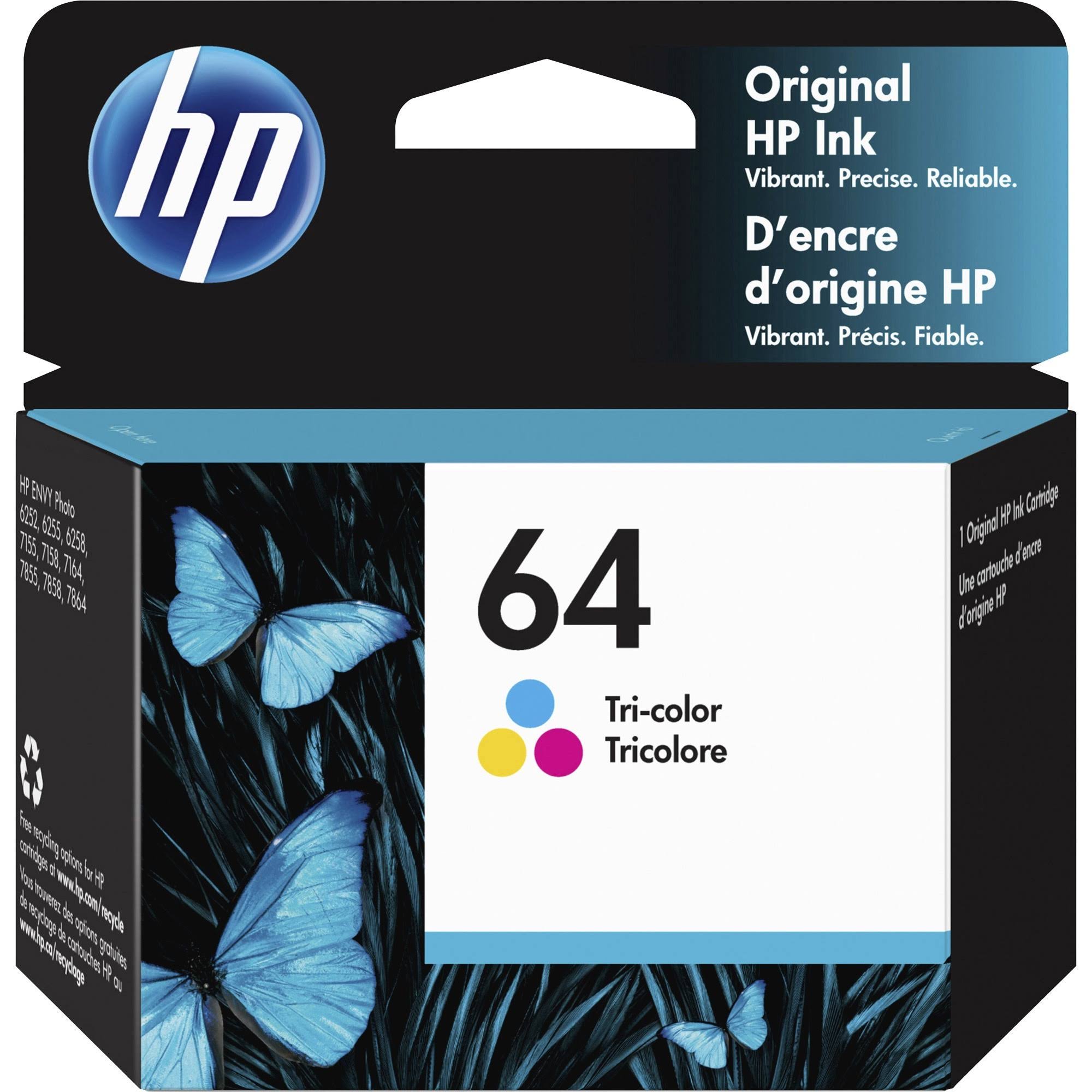 HP 64 Tri-Color Ink Cartridge