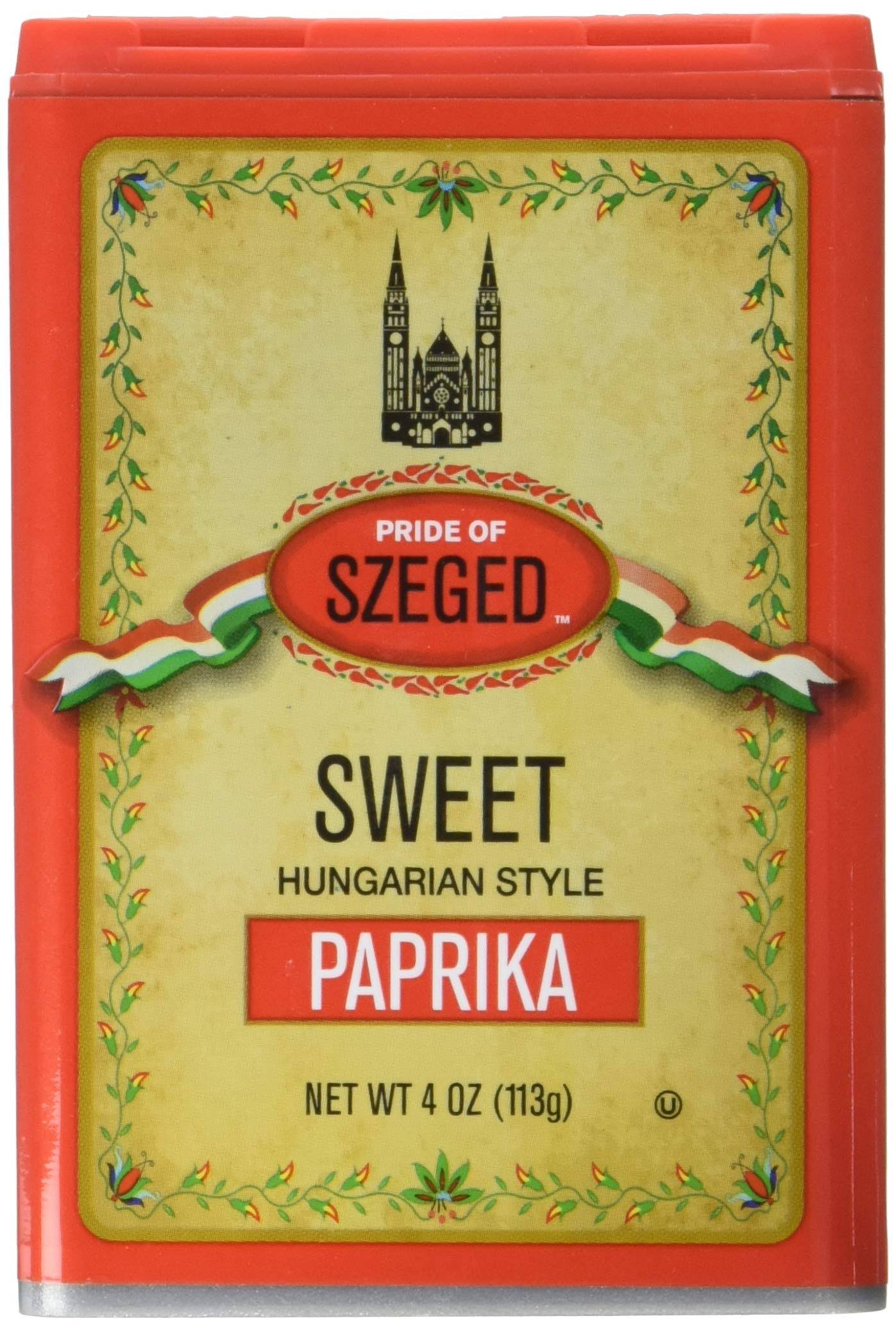 Pride of Szeged Sweet Paprika, Hungarian Style Seasoning Spice, 4 oz.
