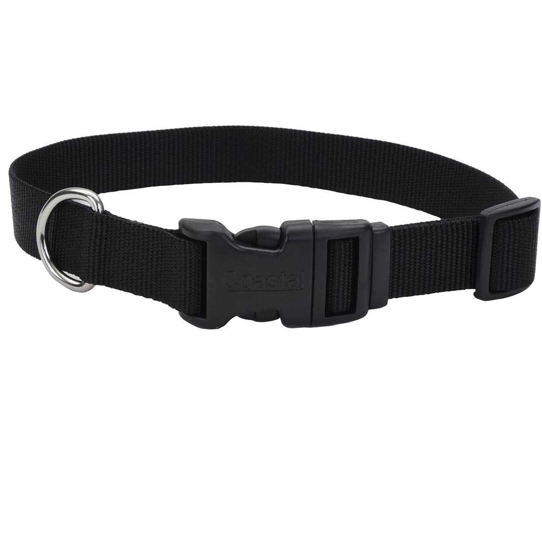 Coastal Pet Adjustable Dog Collar - Black, 1"