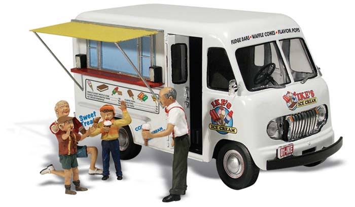 Woodland Scenics 5541 Ikes Ice Cream Truck Miniature - Scale 1:87