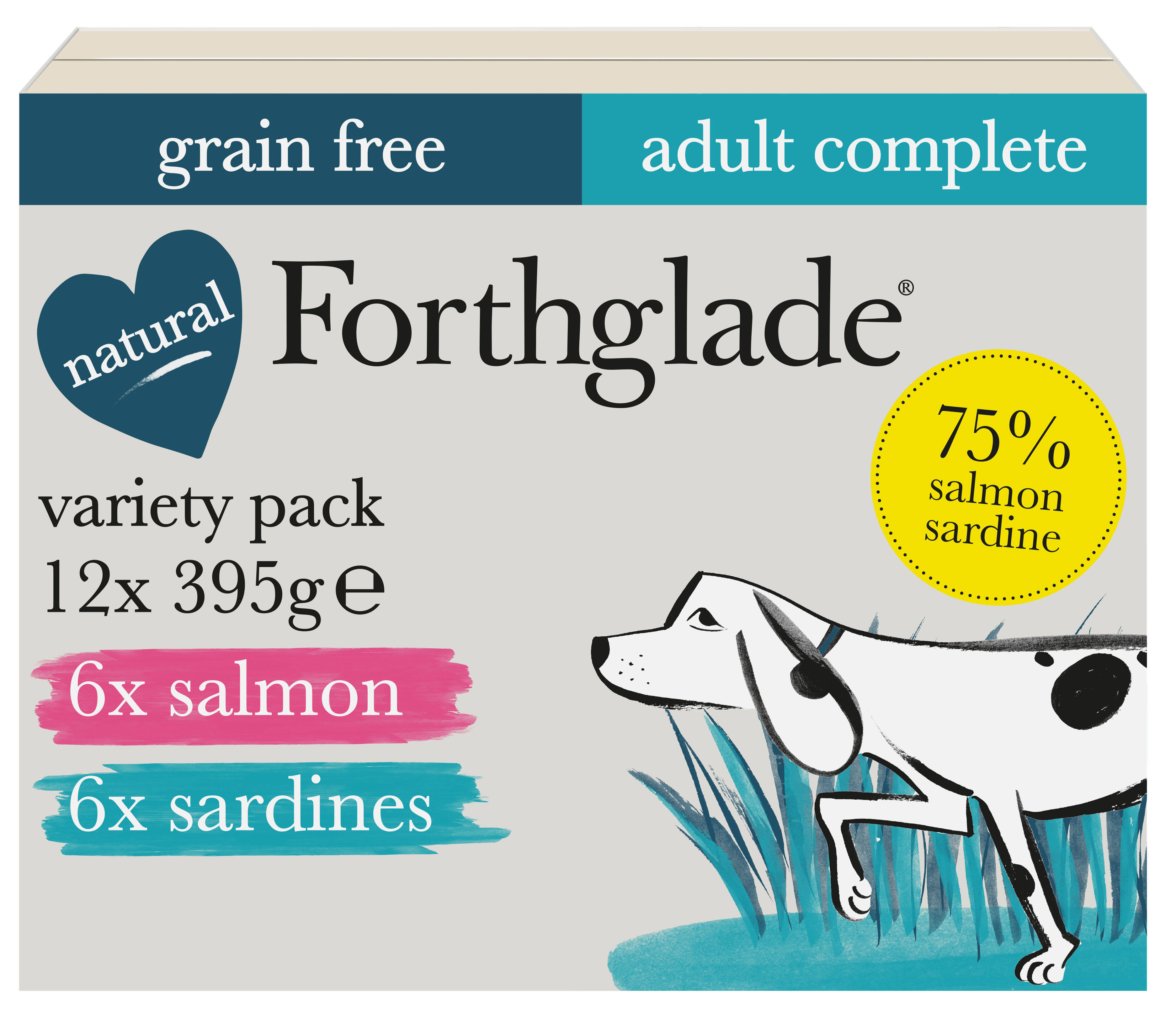 Forthglade Complete Meal Gf Adult Fish Multicase -12x395g
