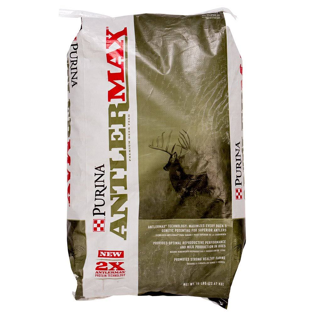 Purina 3004209-206 AntlerMax Deer Game Feed 20 50 Pounds with Climate Guard