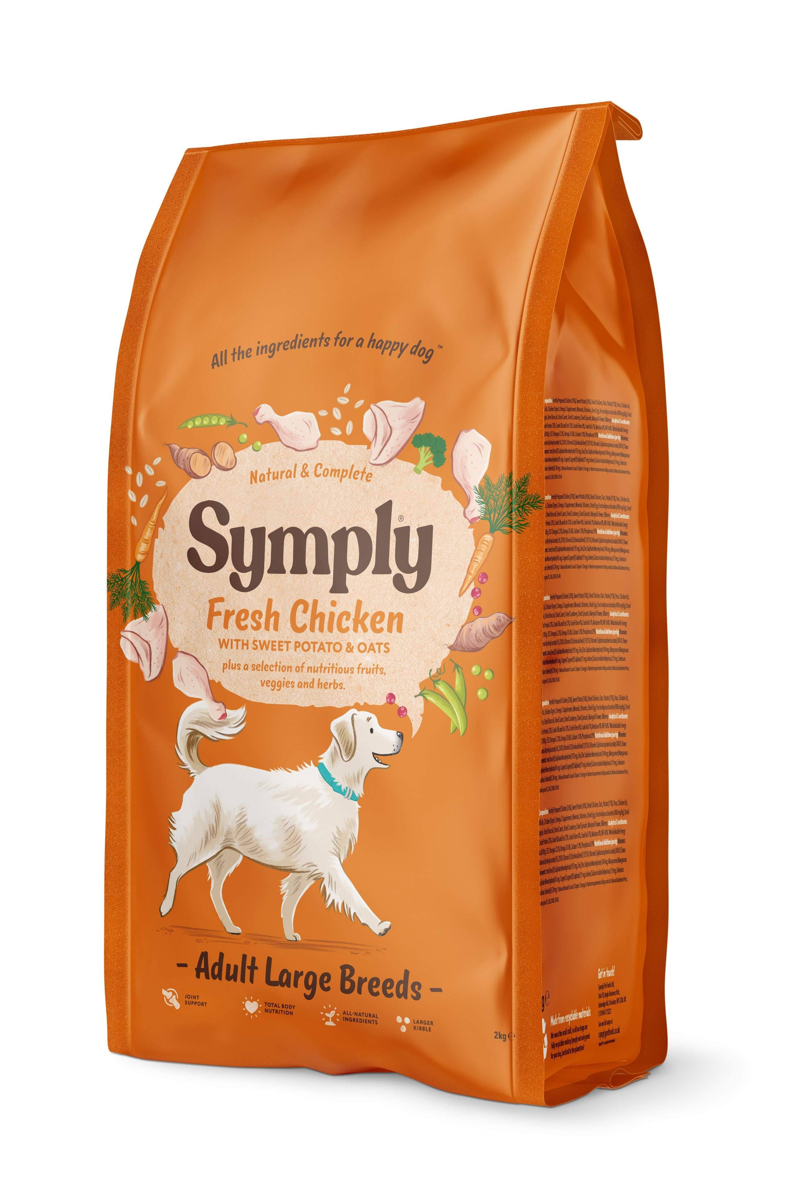 Symply Chicken Adult Large Breed Dry Dog Food 2kg