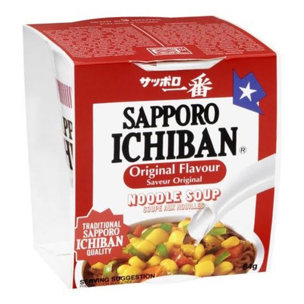 Sapporo Ichiban Cup Instant Ramen Noodles - Original, 64g
