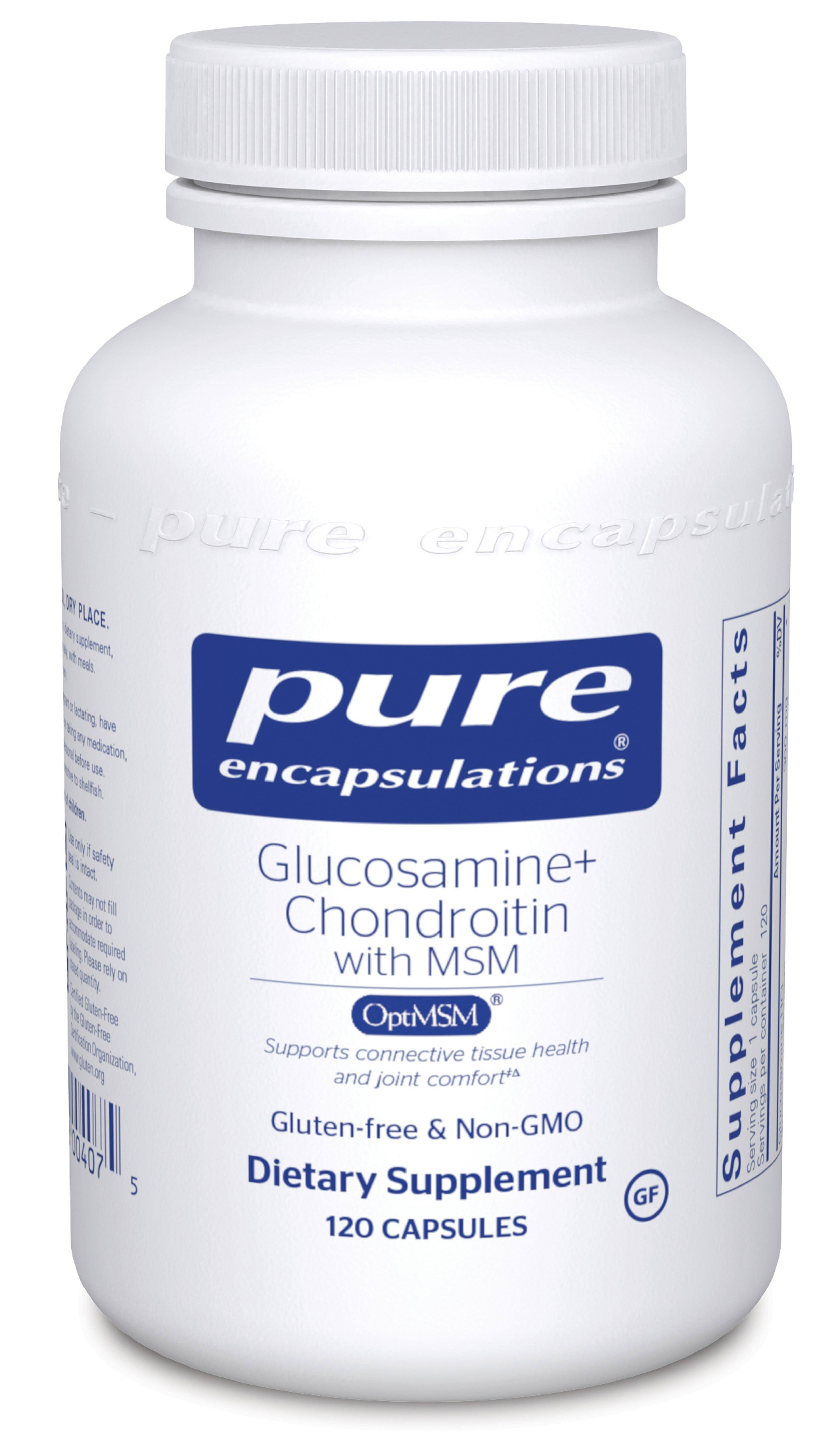 Pure Encapsulations Glucosamine Chondroitin MSM Supplement - 120ct