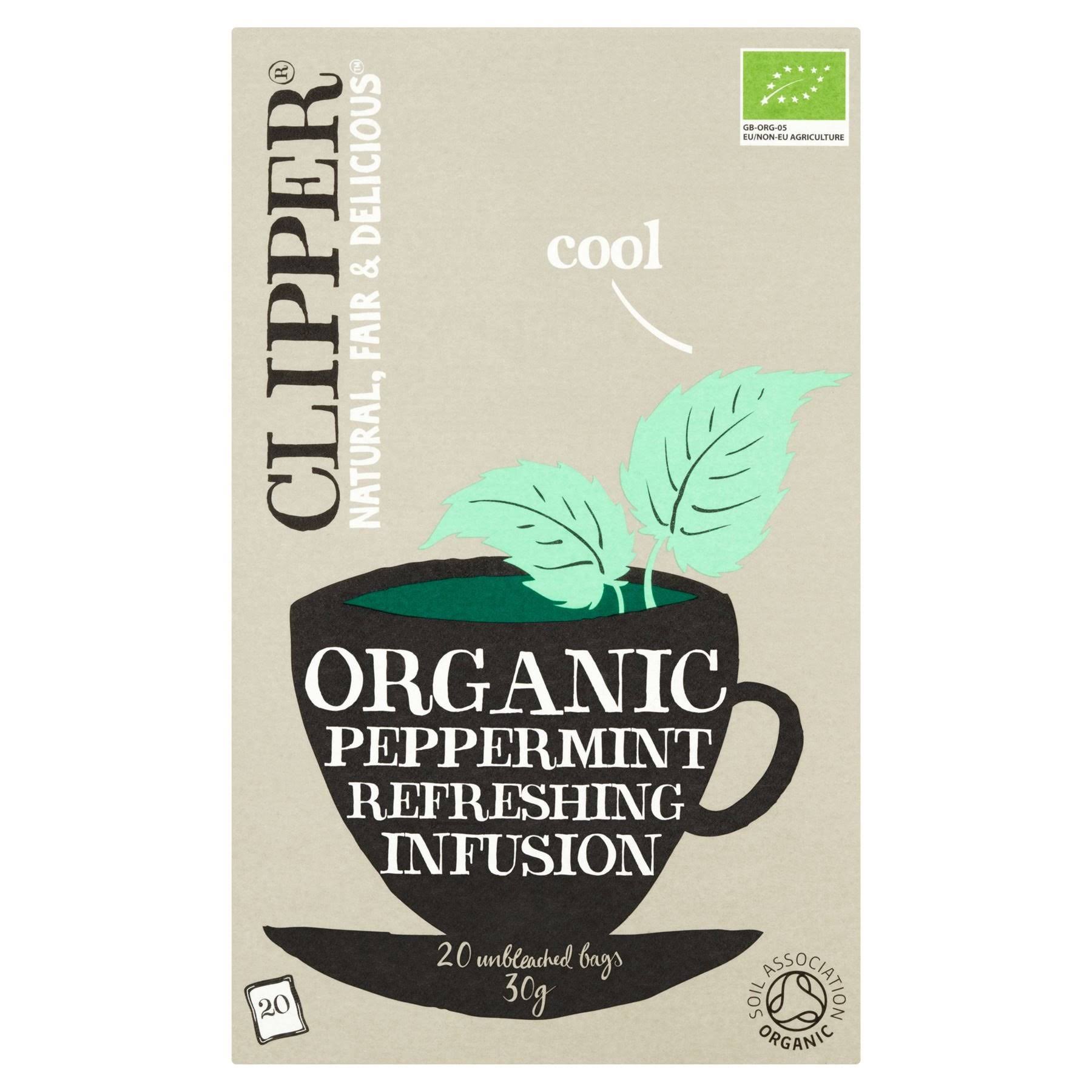 Clipper Organic Peppermint Tea - 20 Unbleached Bags