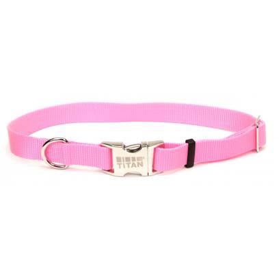 Coastal Adjustable Nylon Collar - Bright Pink, 5/8"x14"