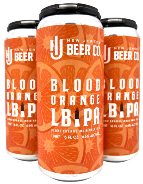NJ Beer Co. Blood Orange LBIPA 4pk 16oz Can | Bottle Republic