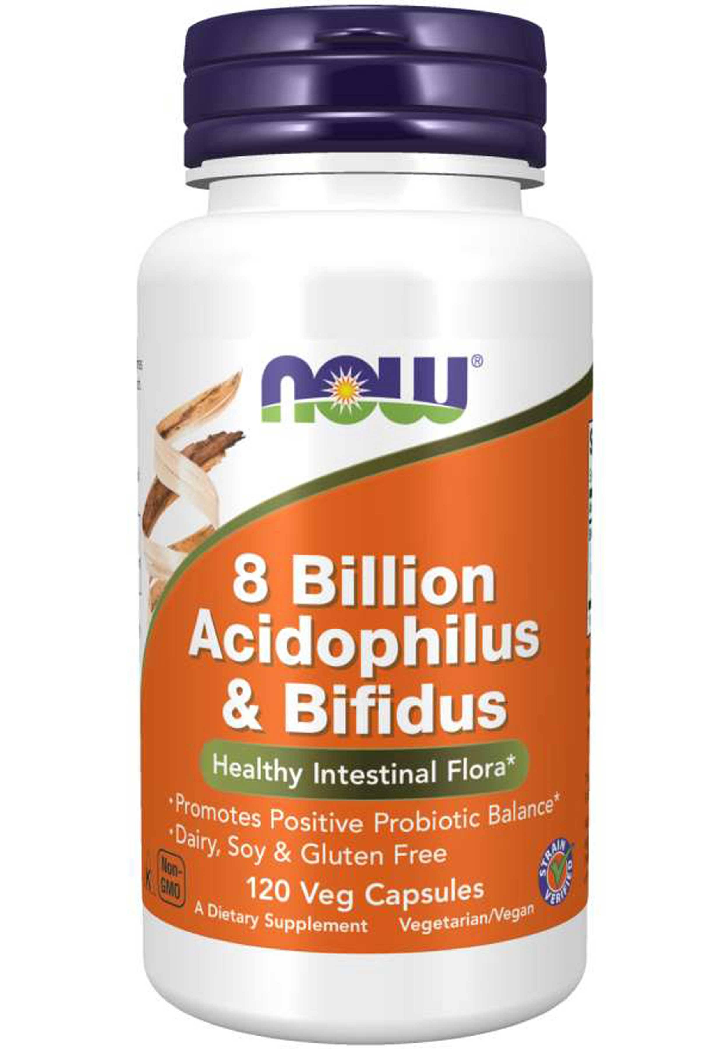 Now Foods 8 Billion Acidophilus & Bifidus - 60 Capsules