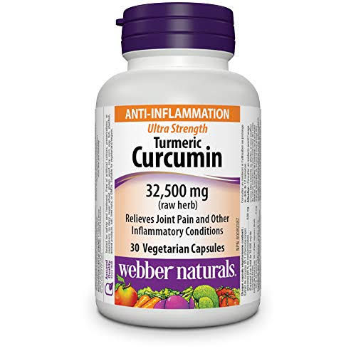 Webber Naturals Turmeric Curcumin 32,500 mg (raw herb) Ultra Strength,
