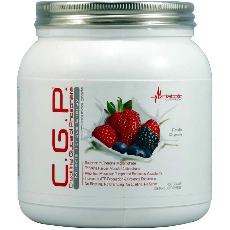 Metabolic Nutrition CGP Diet Supplement Powder - Fruit Punch, 400g