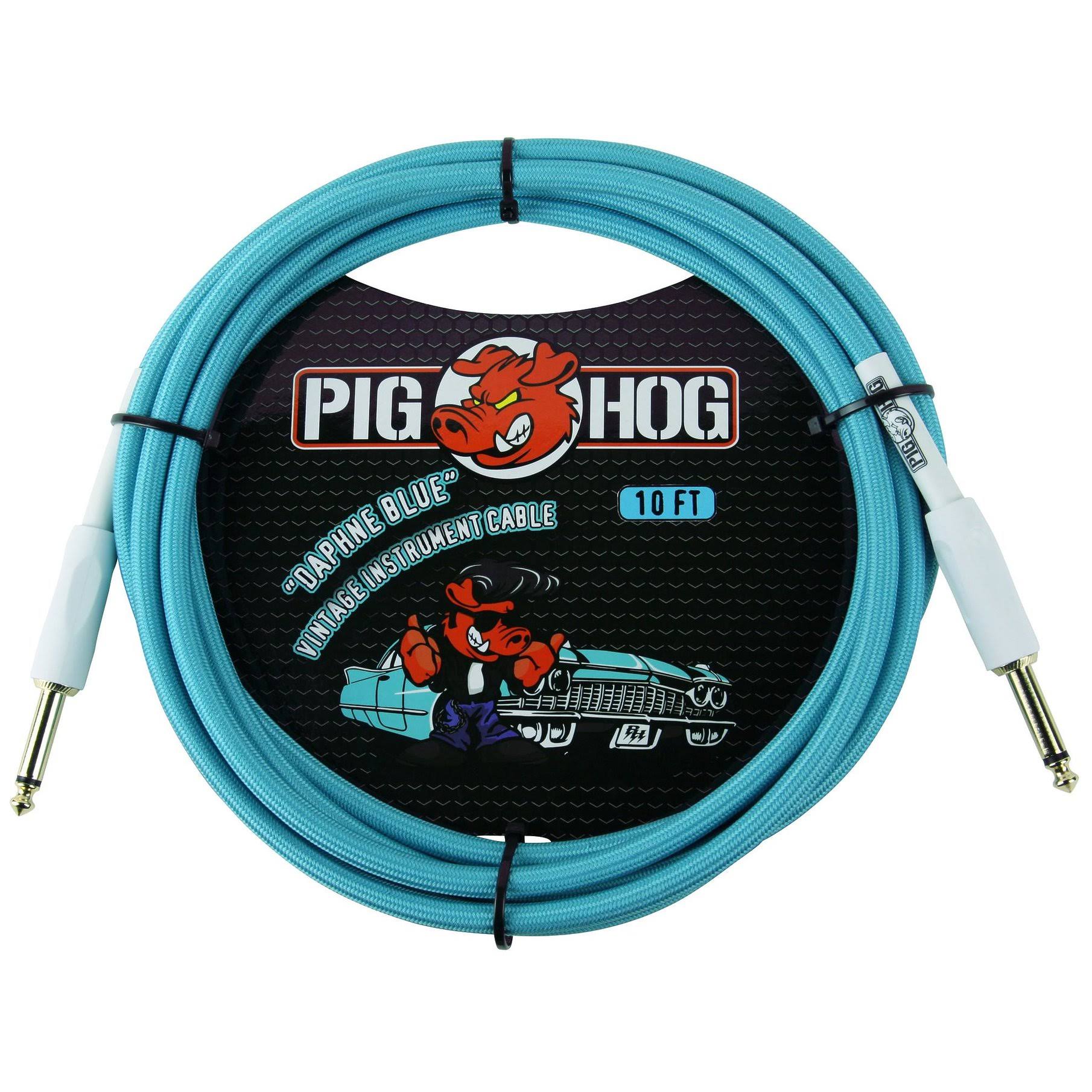 Pig Hog Instrument Cable - 20', Daphne Blue