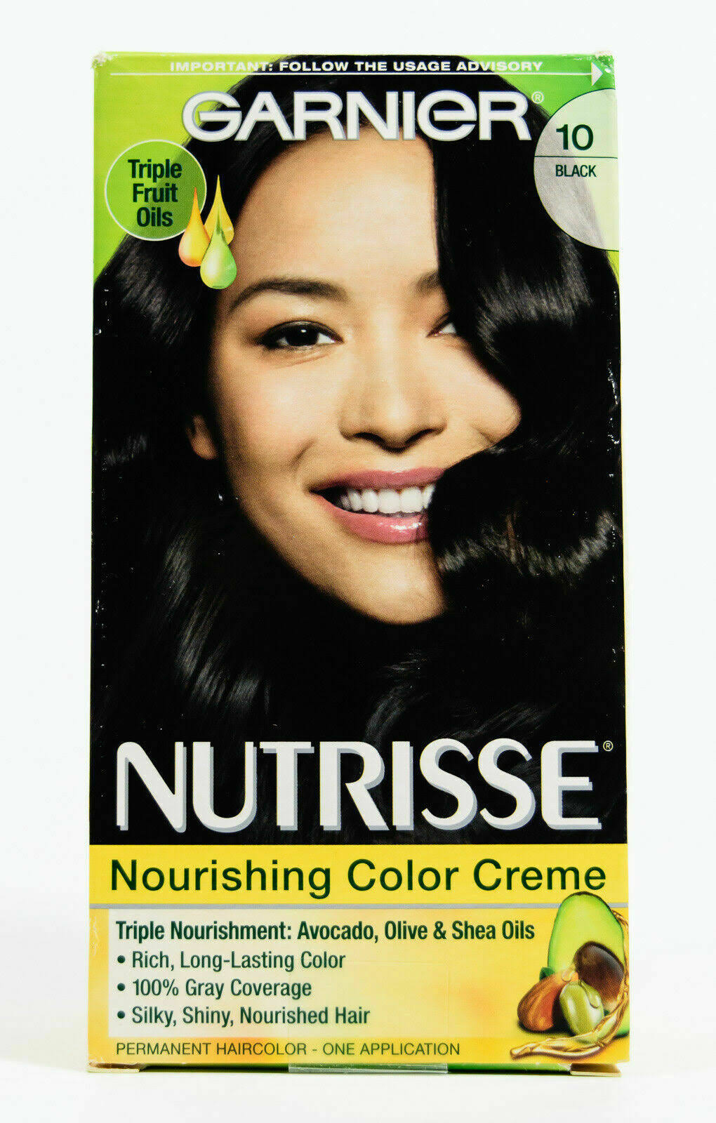 Garnier Nutrisse Nourishing Hair Color Creme - 10 Black