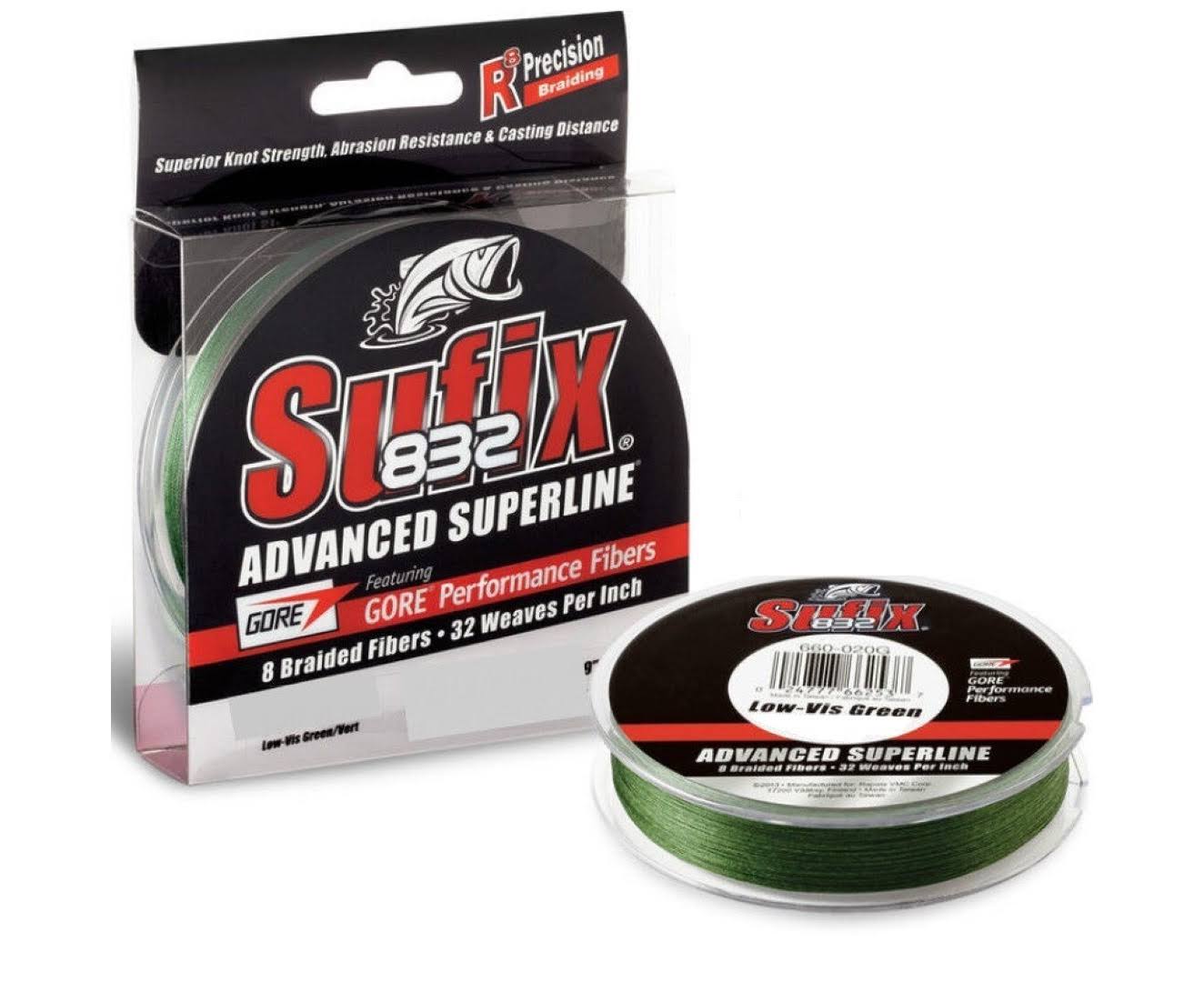 Sufix Advanced Superline Braid - Low Visibility Green, 300yds