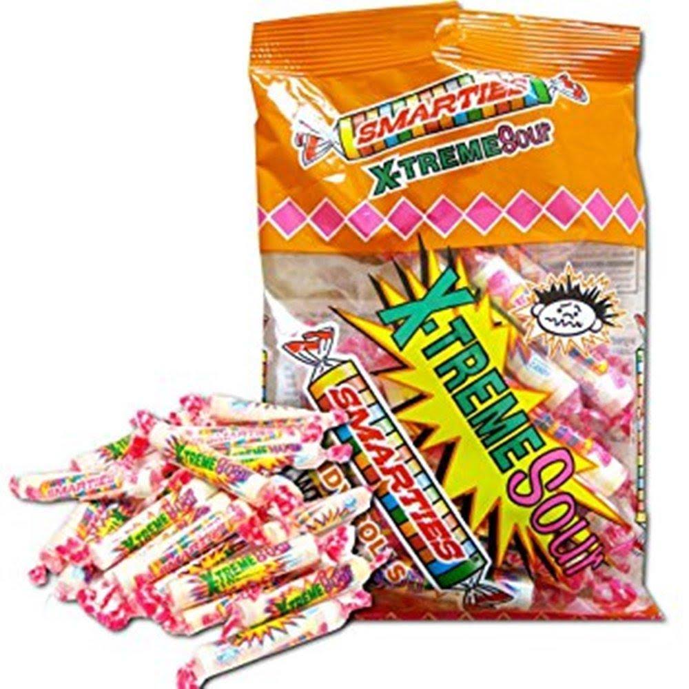 X-Treme Sour Smarties Assorted Flavor Candy Rolls, 5 oz, Pack of 3