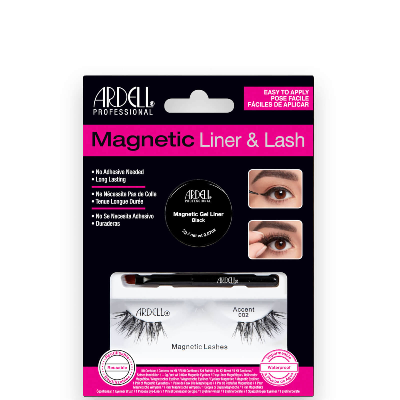 Ardell Magnetic Lash and Liner Kit - Accent 002, 2g