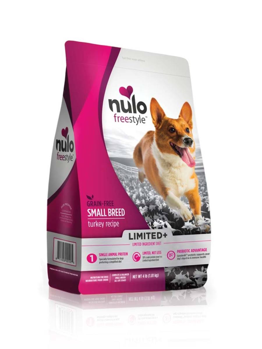 Nulo Freestyle Limited+ Grain Free Small Breed Turkey Dry Dog Food 10 lbs