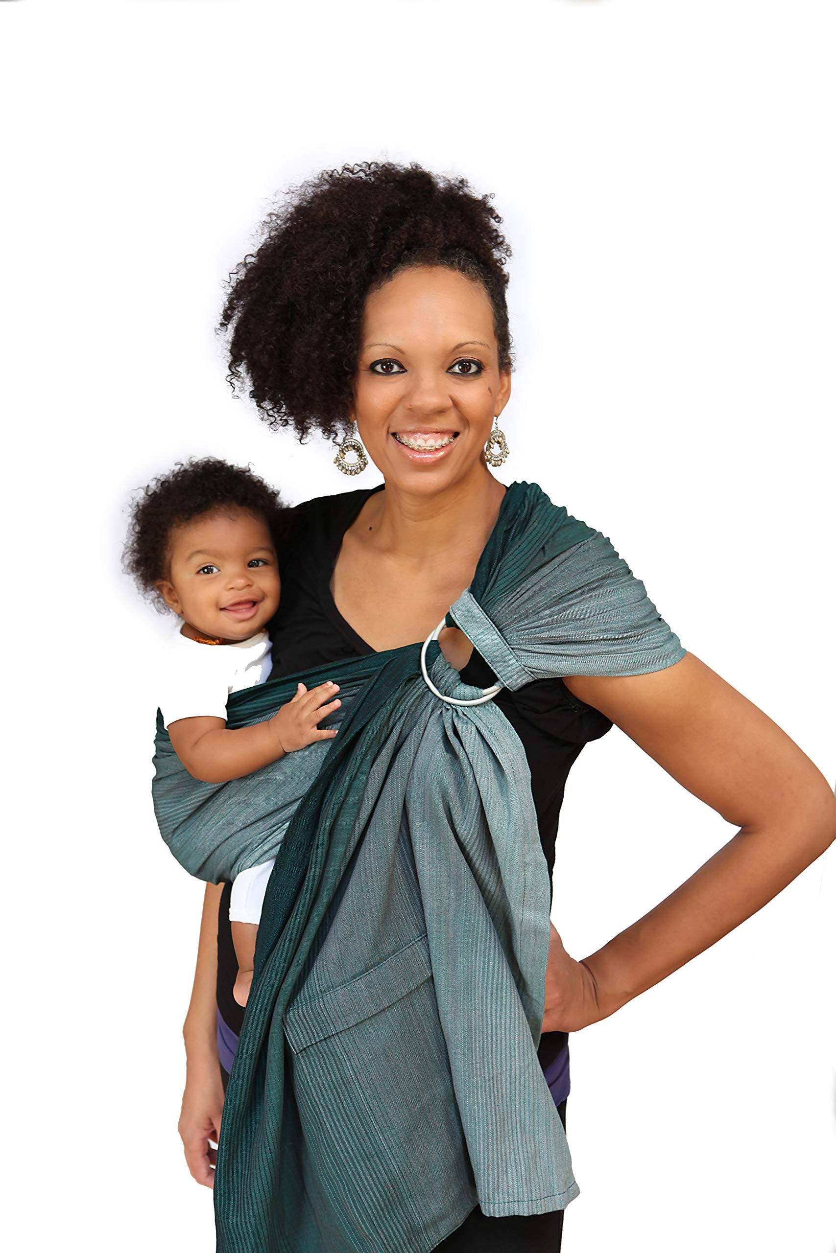 Maya Wrap Comfort Fit Ring Sling in Teal Ombre