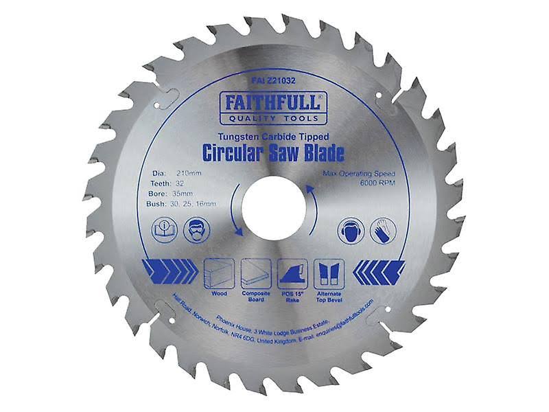 Faithfull Circular Saw Blade - 210mm x35mm