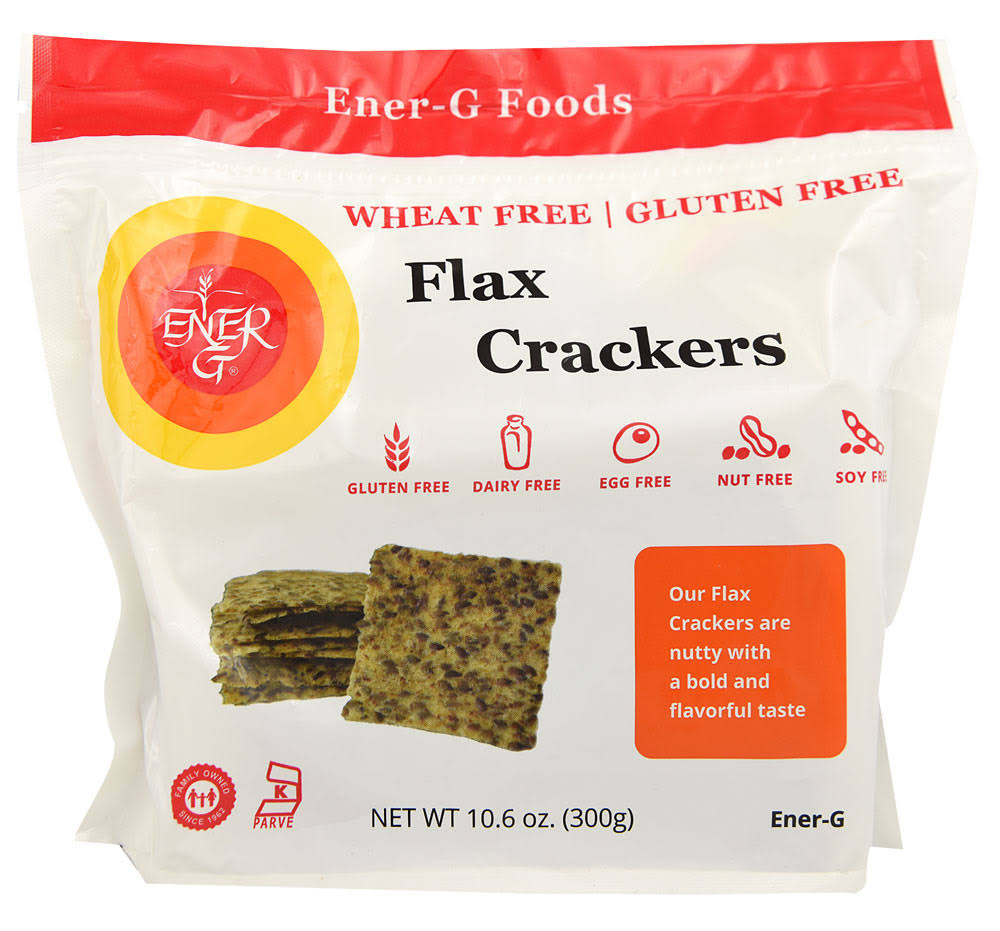 Ener-g Foods Gluten Free Flax Crackers - 10.6oz