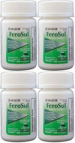 Major Ferosul Ferrous Sulfate - 100 Tablets